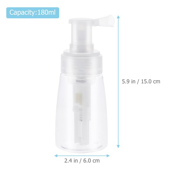 ELAYARD Set of 3 Plastic Powder Spray Bottles for Precise Fine Powder Dispensing and Storage