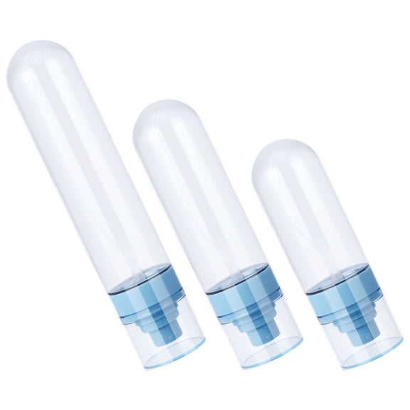 ELAYARD 3Pcs Travel Liquid Container Travel Bottles Refillable Transparent Blue Skincare Products for Women