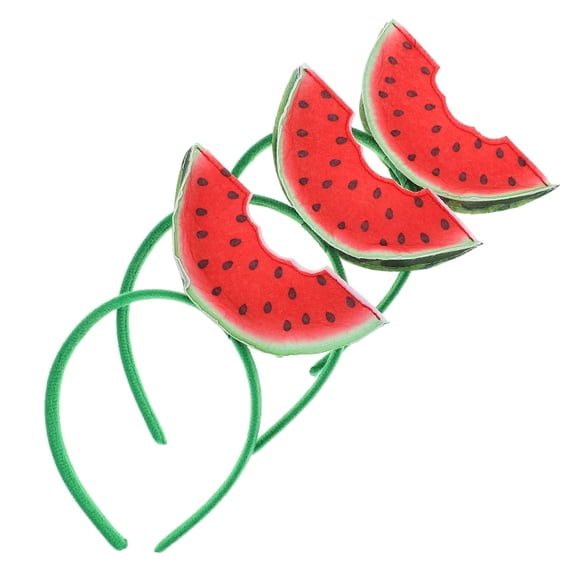 ELAYARD 3Pcs Watermelon Headband Multi Soft Comfortable Hairband for Xmas Celebration
