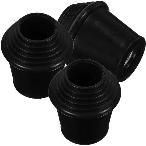 ELAYARD 3Pcs Black Drum Stand Protector Pads Rubber Durable Accessories for Drum Rack Legs