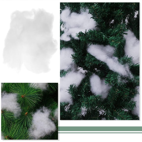 ELAYARD 3-Pack Realistic Fake Snow Cotton for Christmas Holiday Decor, Winter Display, Party Decorations and Festive Events