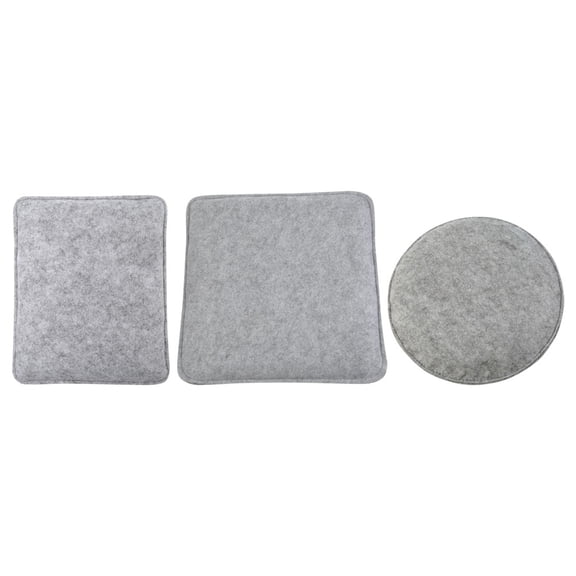 ELAYARD 3pcs Grey Felt Crafting Mats Multi-Functional Work for Craft Projects and