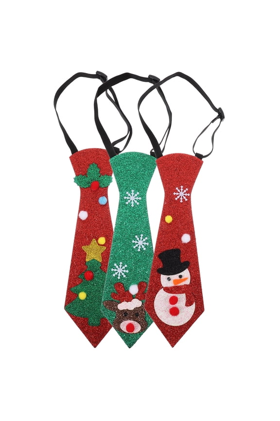 3-Pack Fun Glitter Paper Neckties for Men, Stylish and Colorful Tie Accessories