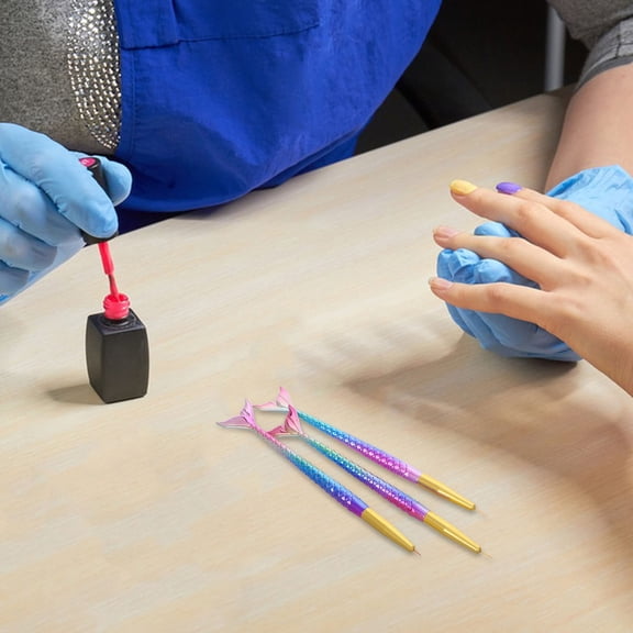 ELAYARD Nail Art Tools Multi Color Gradient Design for Professional Use 3Pcs