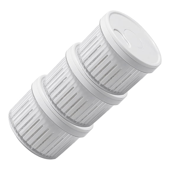 ELAYARD 3Pcs Food Storage Containers Kitchen Use White Vegetable Keeper with Moisture Drain
