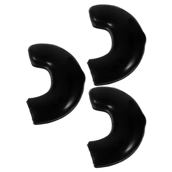 ELAYARD Set of 3 Black Rubber Saxophone Neck Strap Hook Sleeves Accessories for Saxophone Players