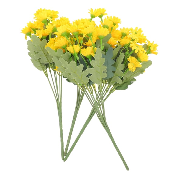 ELAYARD 4 Bunches Lifelike Daisies Simulation Flower Adornment Artificial Daisies Flowers Yellow Decorative
