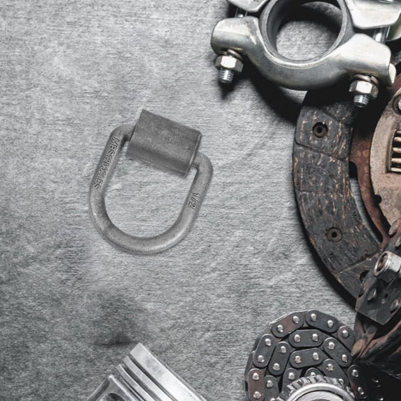 ELAYARD 4Pcs Forged on Trailer D Ring Anchor Heavy Duty Cargo Tie Down Accessory