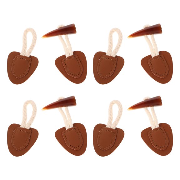 ELAYARD 4 Sets Knots Buttons Closure Vintage Resin Coffee Secure Fit For Everyday