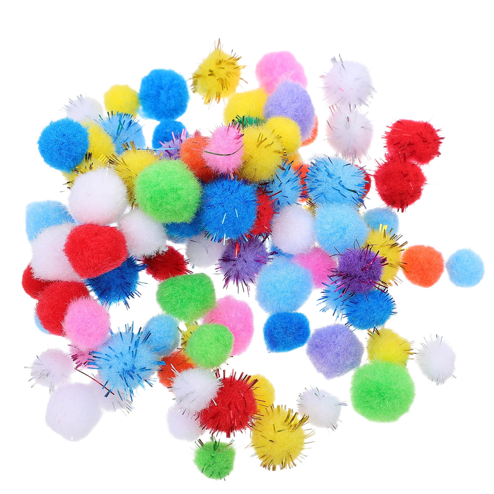 ELAYARD 400 Pieces Assorted Colorful Pom Poms for Crafts, Soft Fuzzy for Decorations and Classroom Art Projects