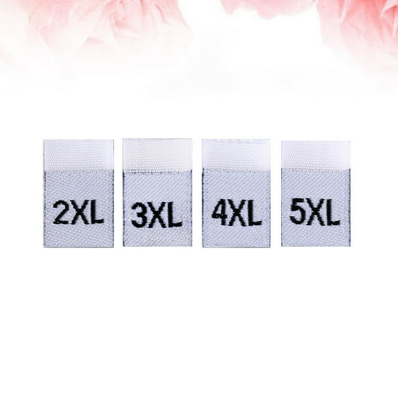 ELAYARD 400PCS Clothing Size Tags White Fabric Tags for Clothing for Store Use
