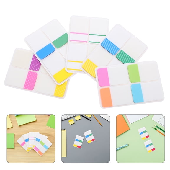 ELAYARD 400-Piece Assorted Color Adhesive Index Tabs for Notebook, Binder, File Organization and Easy Classification