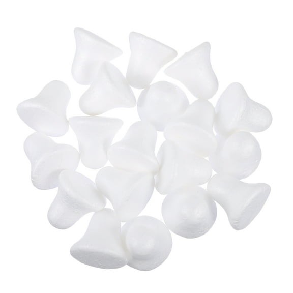ELAYARD 40Pcs DIY Jingle Bell Foams Mold White for Xmas Tree Hanging Decorations