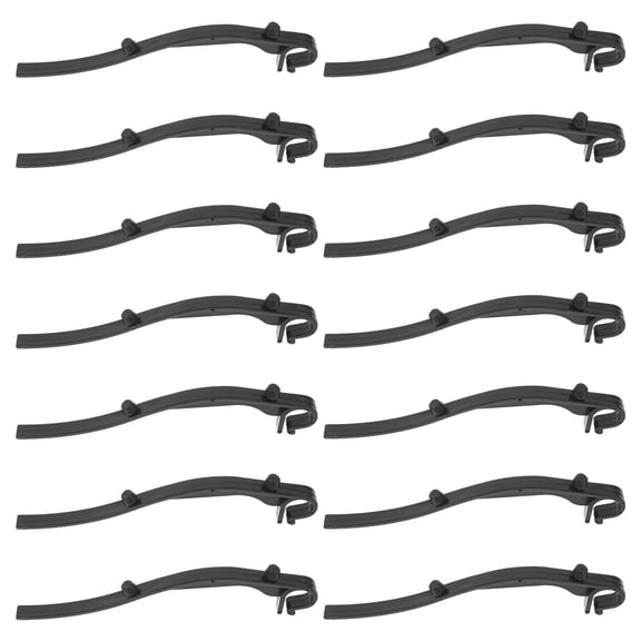 ELAYARD 40Pcs Plastic Gutter Support Clips Black for Versatile Gutter Maintenance