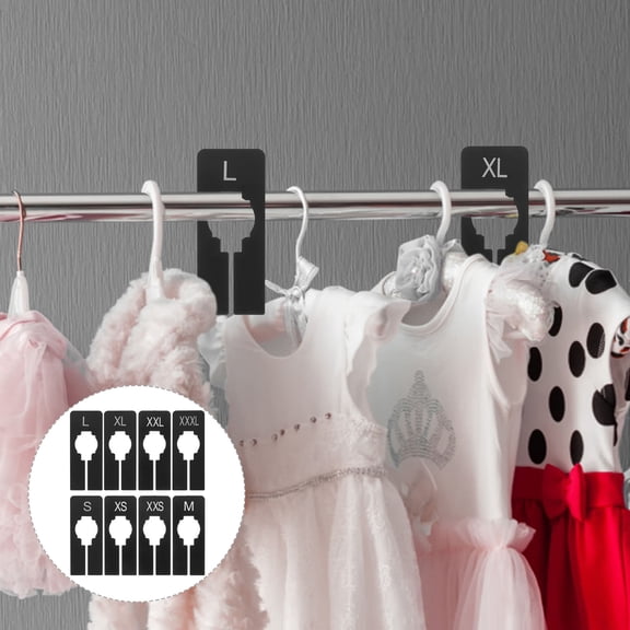 ELAYARD 40pcs Clothes Hanger Size Divider Plastic Closet Organization for Parents