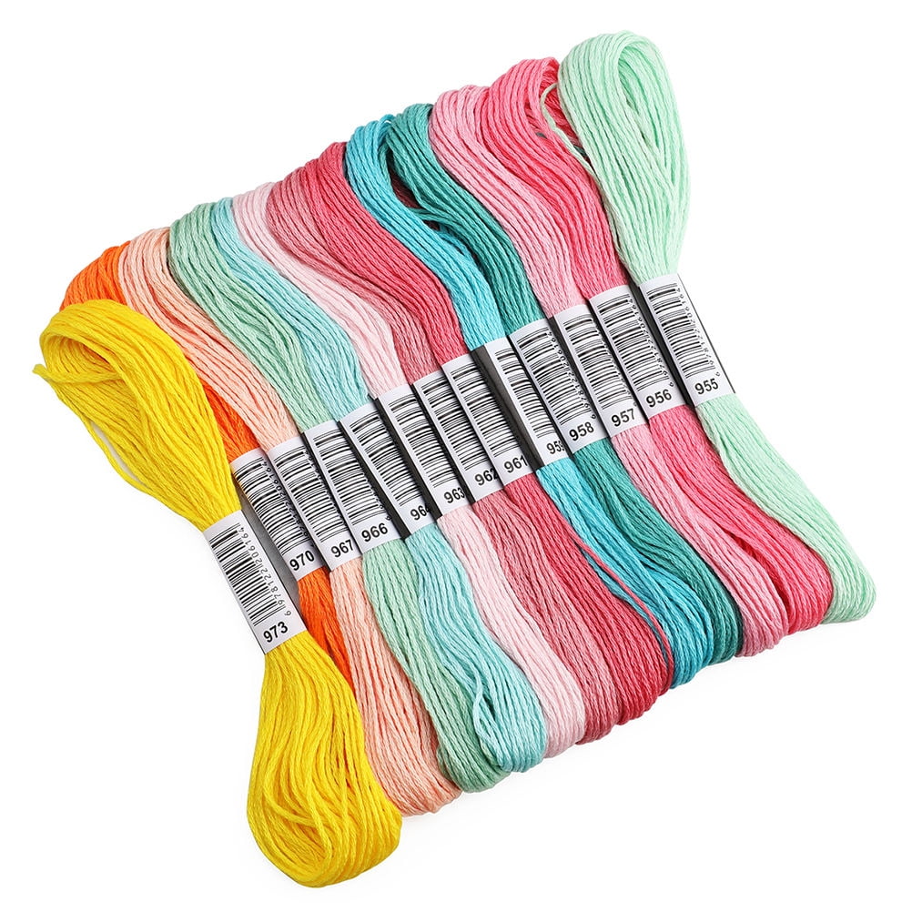 ELAYARD 447-Piece Embroidery Floss Set with Assorted Colors for Cross , Sewing, Crafting, Needlework, and Projects