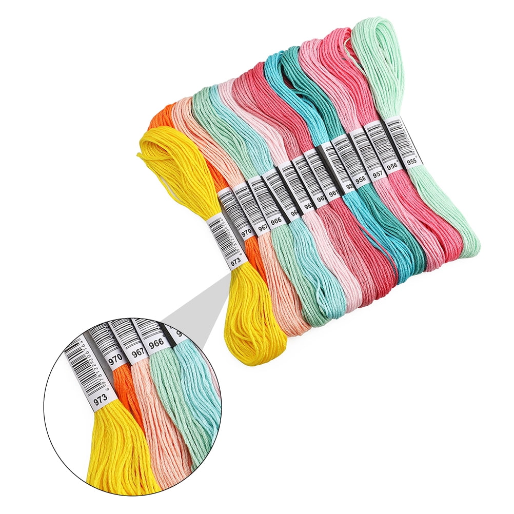 ELAYARD 447-Piece Embroidery Thread Set with Assorted Colors for Cross , Sewing, Quilting, and Handicraft Projects