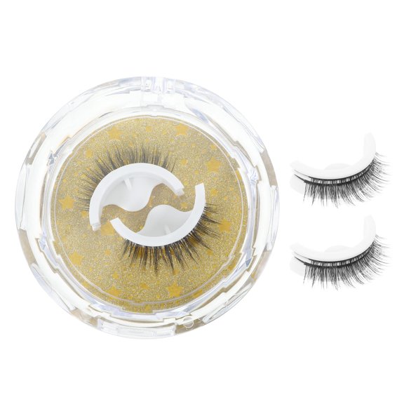 ELAYARD 4Pairs Lash Extension Transparent False Eyelashes Natural Look for Party and Daily Use