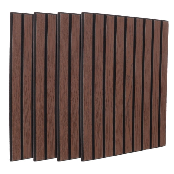 ELAYARD 4-Pack Acoustic Soundproof Panels Coffee Felt for Home Interior Walls Sound Absorption and Noise Reduction