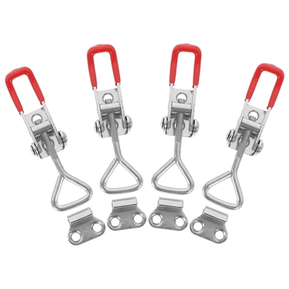 ELAYARD 4Pcs Adjustable Toggle Clamp Latches for Cabinets Boxes Doors with Sturdy Metal Build