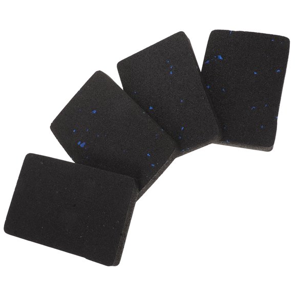 ELAYARD 4Pcs Blue Foldable Rubber Treadmill Mat Pads with Shock Absorption and Noise Reduction Features