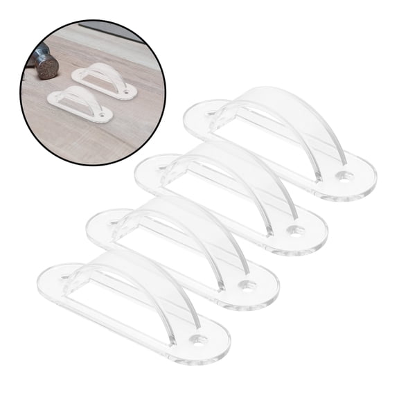 ELAYARD 4Pcs Childproof Switch Cover in Transparent Plastic for Indoor Wall Outlet with Easy No Tool Setup