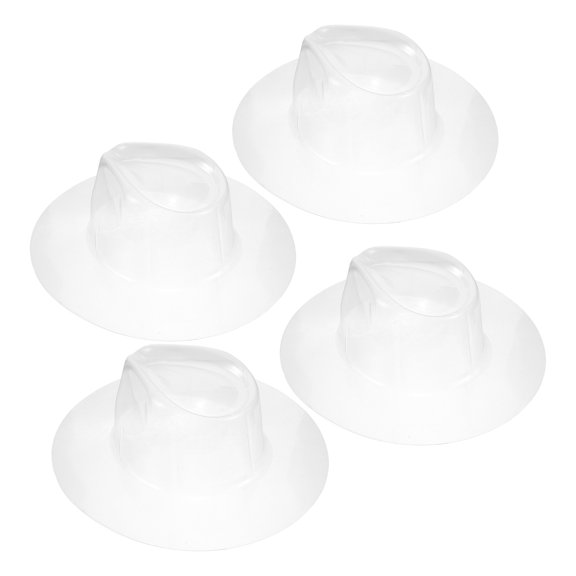 ELAYARD 4Pcs Cowboy Hat Support Insert Transparent Plastic Hat Shaper for Crown and Brim Structure