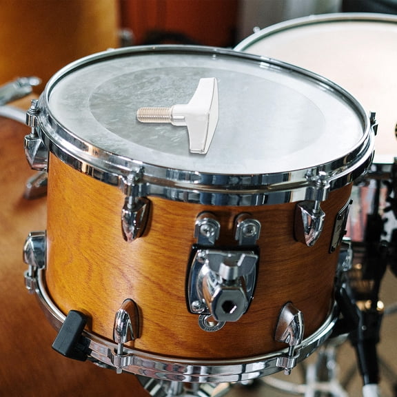 ELAYARD 4Pcs Drum Set Screws Silver Zinc Alloy Fastener Screws for Professional Drum Kit Use