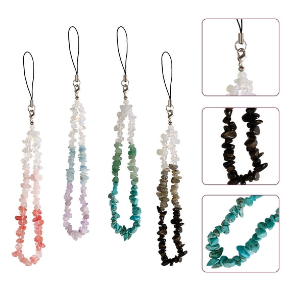 ELAYARD 4-Pack Stylish Phone Charms with Multi-Function Lanyards for Wrist, Backpack, and Everyday Use