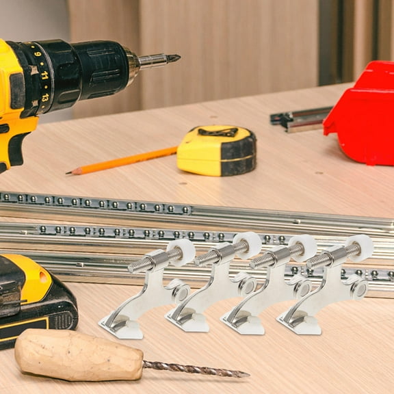 ELAYARD 4pcs Hinge Pin Door Stopper Rubber Adjustable for Homeowners in Bathrooms and Bedrooms