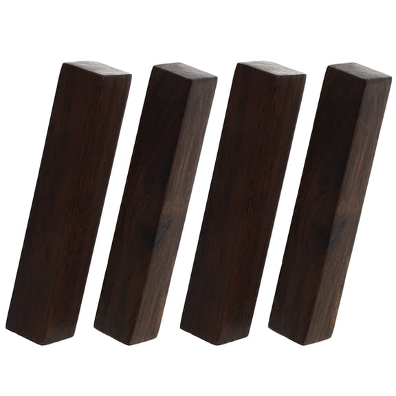 ELAYARD 4pcs Paper Weight Decorative Brown Wood for Calligraphy Practice Study Room