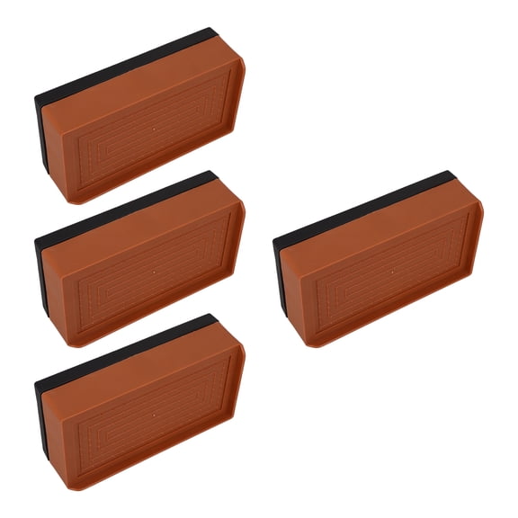 ELAYARD 4-Pack Heavy Duty Brown Sofa Risers Furniture Elevators for Leveling, Stability, and Floor