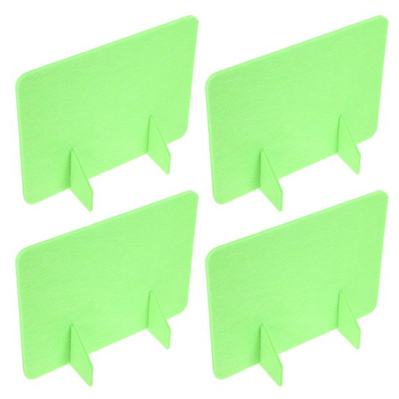 ELAYARD 4Pcs Light Green Felt Desk Divider Panel Easy Installation Privacy Screen for Office and Classroom