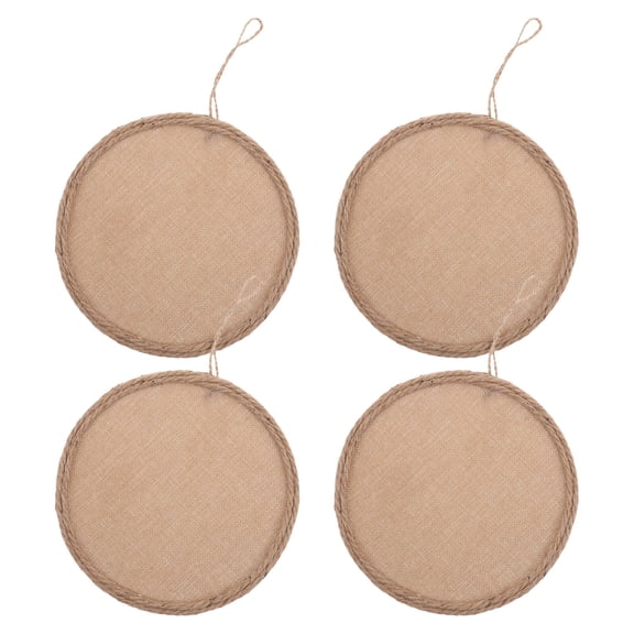 ELAYARD Retro Classroom Decor Linen Canvas for Oil Paint and ng Weaving 4Pcs