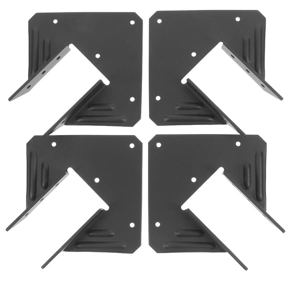 ELAYARD 4Pcs Metal Brackets for Wood Post Outdoor Pergola Kit with Seamless Integration and Weather Proof