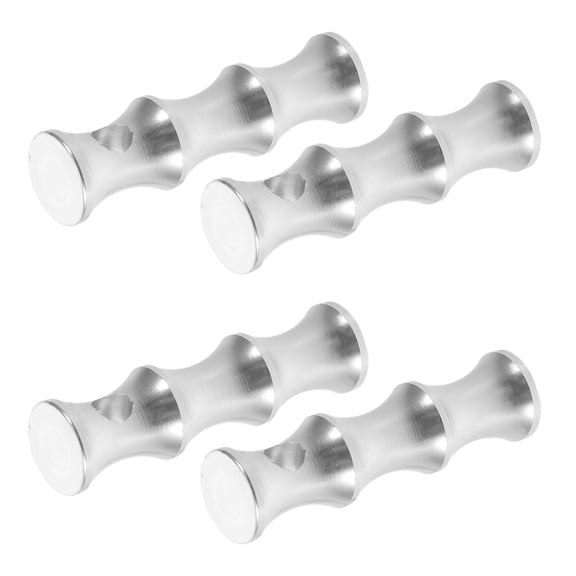 ELAYARD Set of 4 Plated Metal Spindle Railing Brackets for Serving Cart, Cabinet, and Bar Cart Hardware Accessories