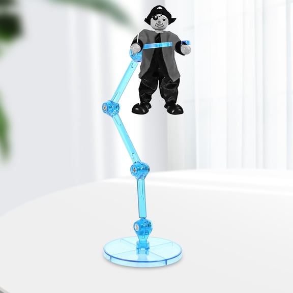 ELAYARD 4Pcs Model Display Holder Plastic Blue Stand for Figure Collectors