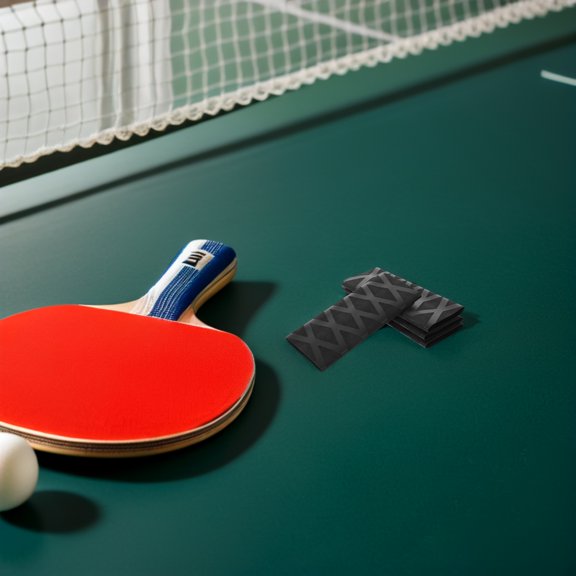 ELAYARD 4-Pack Black Non- Table Tennis Overgrips for Handle Replacement and Enhanced Grip