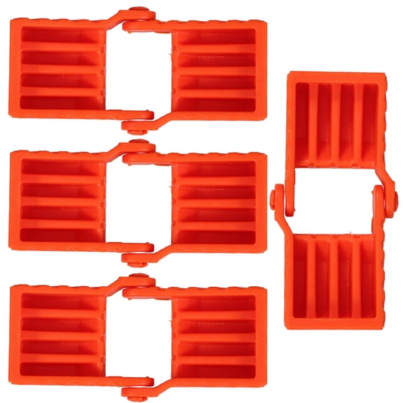 ELAYARD 4-Pack Orange Woodworking Strap Clamp Blocks for Secure Band Clamp Fixing Accessories and Woodworking Tools