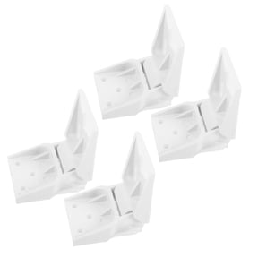 ELAYARD 4-Piece White Plastic Freezer Door Hinge Kit Replacement for Commercial and Residential Refrigerator Doors