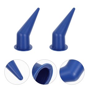 ELAYARD 4Pcs Reusable Angled Caulking Nozzle Tips with Smooth Flow for Accurate Application in Tight Corners