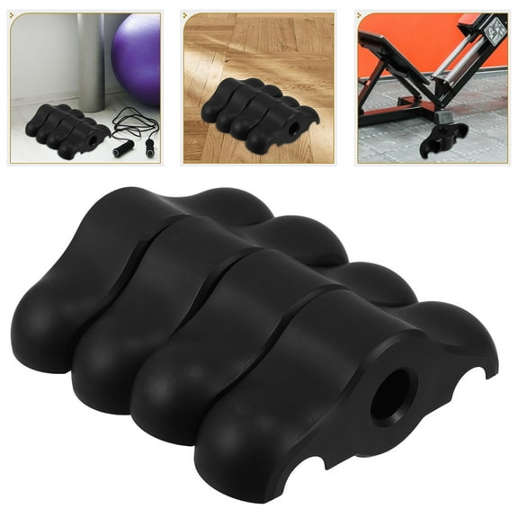 ELAYARD 4-Pack Black Cycling Stabilizers for Indoor Bike Training with Floor Equipment