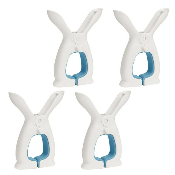 ELAYARD Plastic Clothes Clips Sky-Blue Windproof Non-Slip for Home 4Pcs