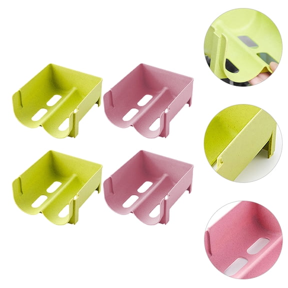 ELAYARD 4Pcs Assorted Color Can Storage Rack for Refrigerator and Countertop Use