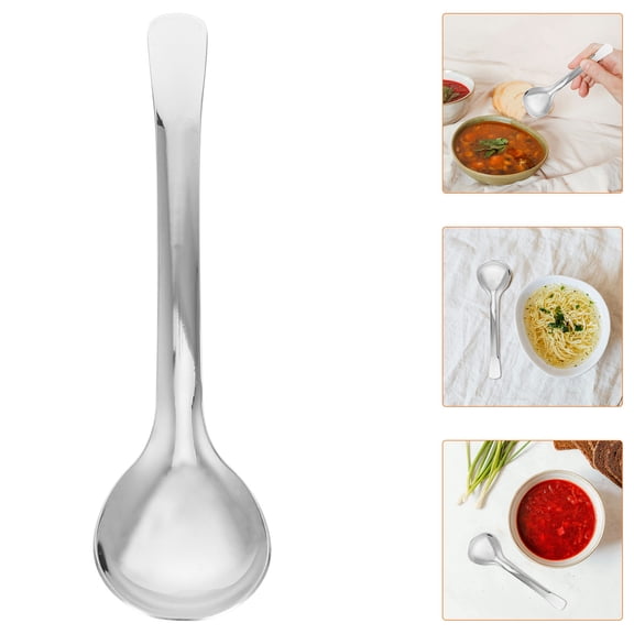 ELAYARD Silver 304 Stainless Steel Spoons 4Pcs Sturdy Material Elegant Design