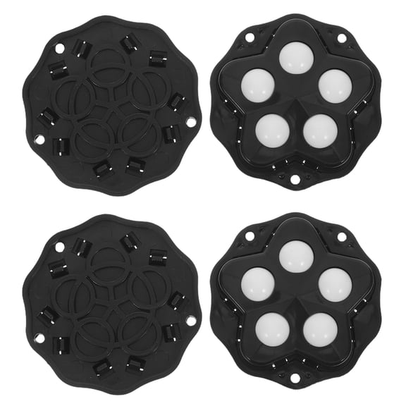 ELAYARD Black Furniture Casters Strong Adhesive Design for Smooth Surfaces