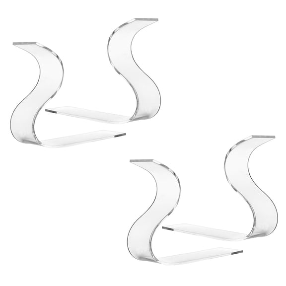 ELAYARD Acrylic High Heel Display Stand, Transparent and Durable Shoe Riser for Store, 4Pcs