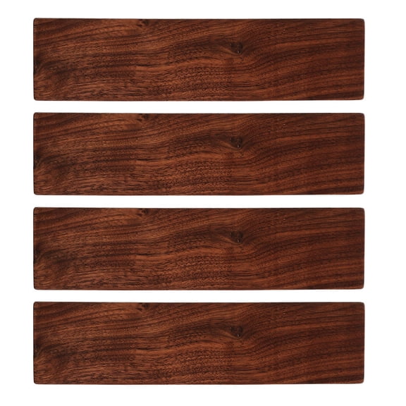 ELAYARD 4Pcs Walnut Wood Boards for DIY Crafts Natural Grain Woodworking Lumber