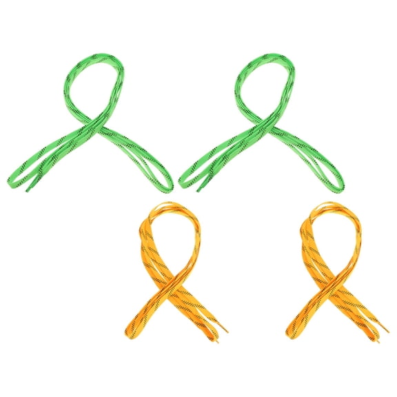 ELAYARD Wax Hockey Laces Cotton Freeze Resistant Assorted Color for Decoration