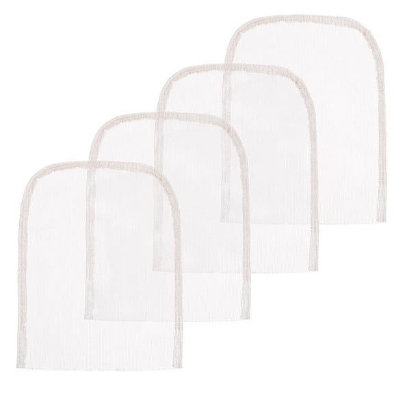 ELAYARD 4Pcs White Lace Net for Wig Making Soft Lace Material Suitable for DIY Wig Closures